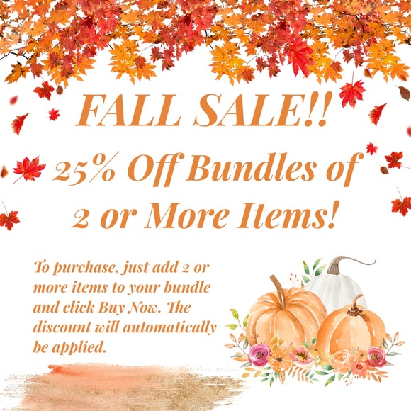 FALL SALE! 25% OFF BUNDLES OF 2 OR MORE ITEMS! - Picture 4 of 4